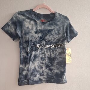 Stylish Womens Blue Tie-Dye Shirt